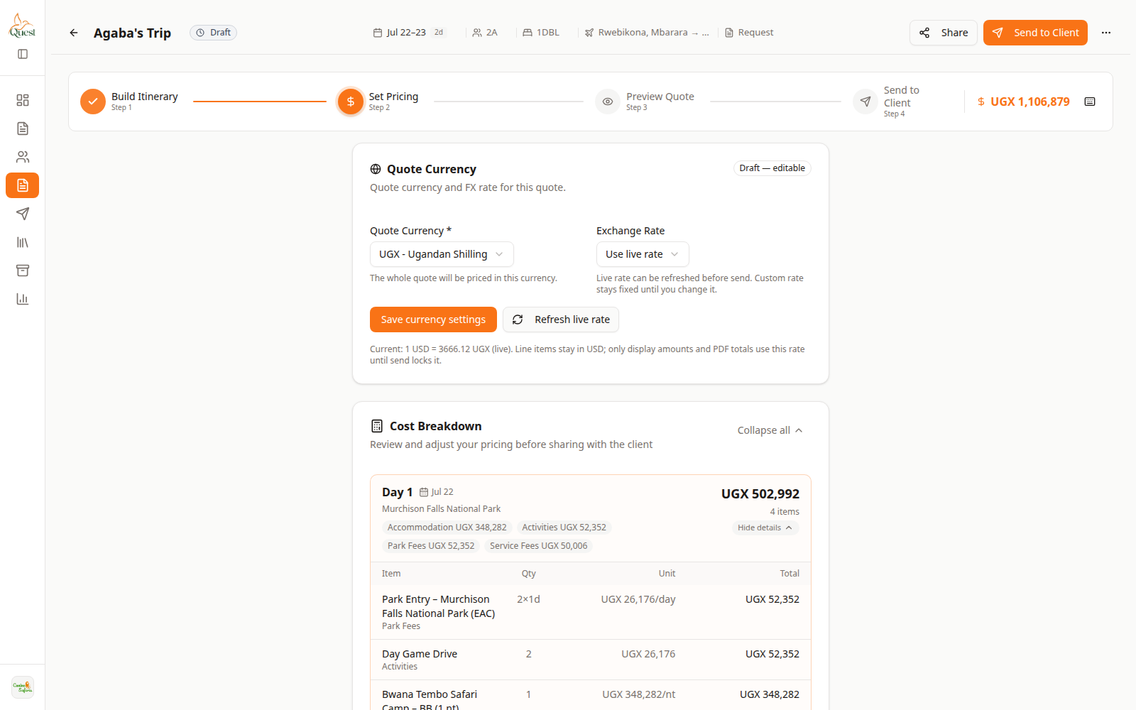 Set pricing